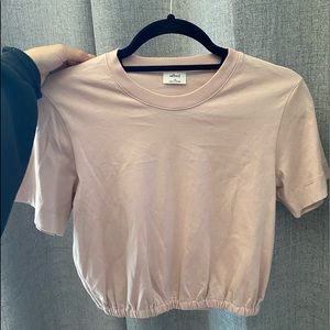WILFRED/aritzia cropped t shirt